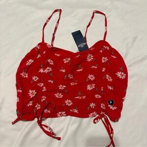 Hollister cropped floral cami